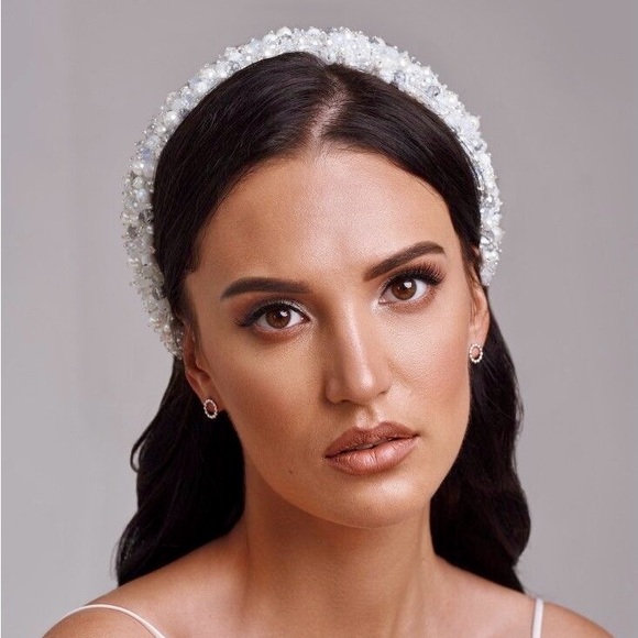 Lorraine Tyne Bridal Elegant Pearl Handmade Headband